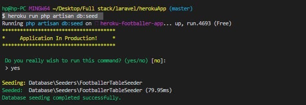 Seeding our database with some data