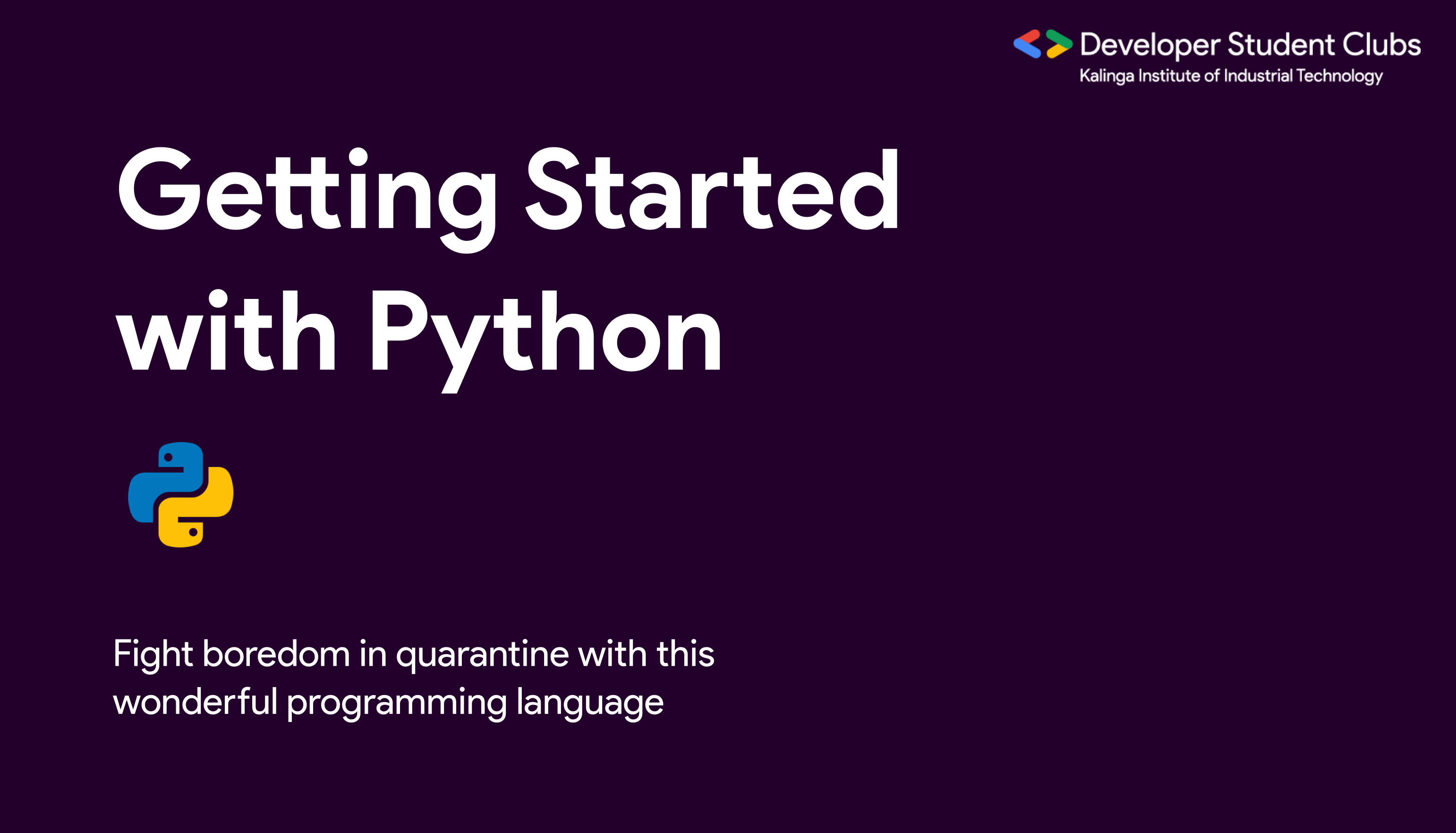 Getting Started with Python 🐍. A beginners guide to get going with ...