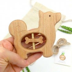 wooden teether for baby