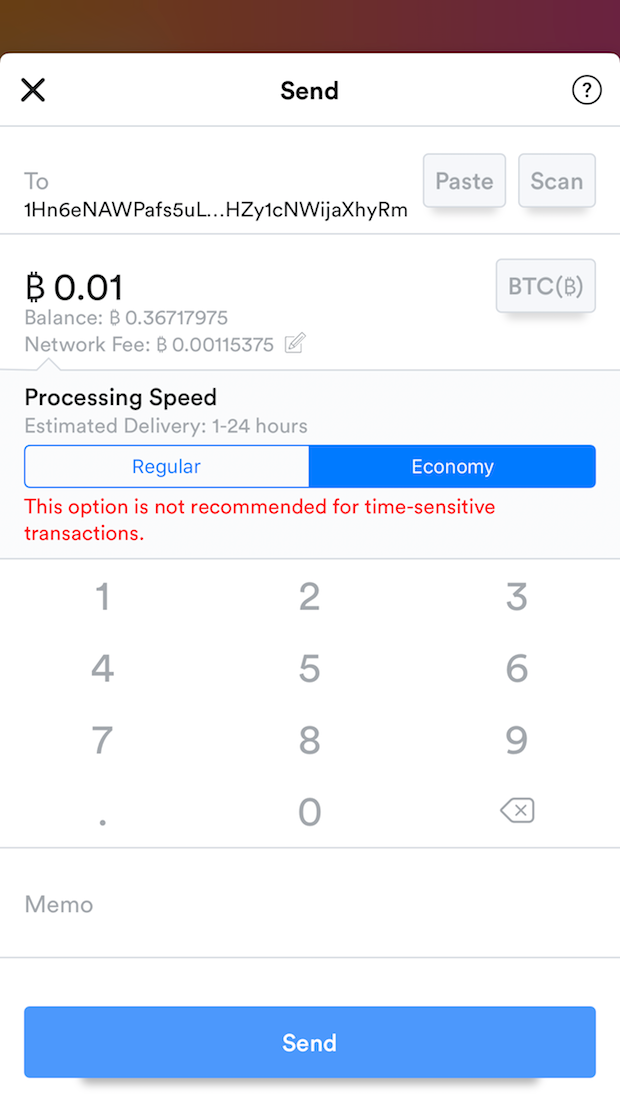 stuck bitcoin transaction