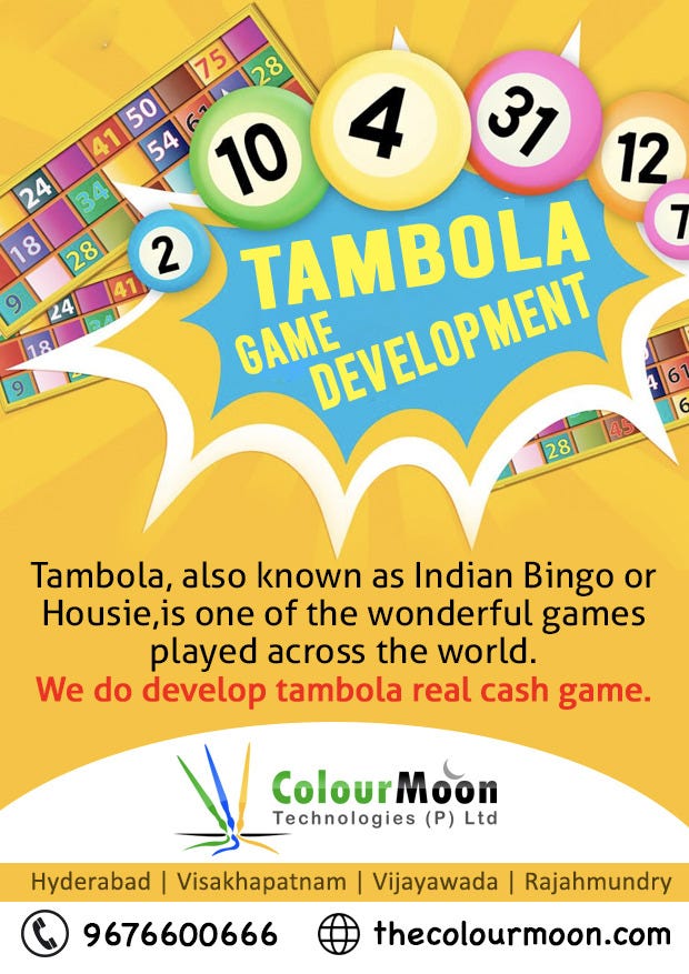 Tambola Game Development Company in India ColourMoon Technologies