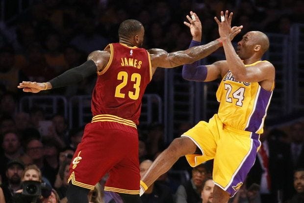 lebron guarding kobe