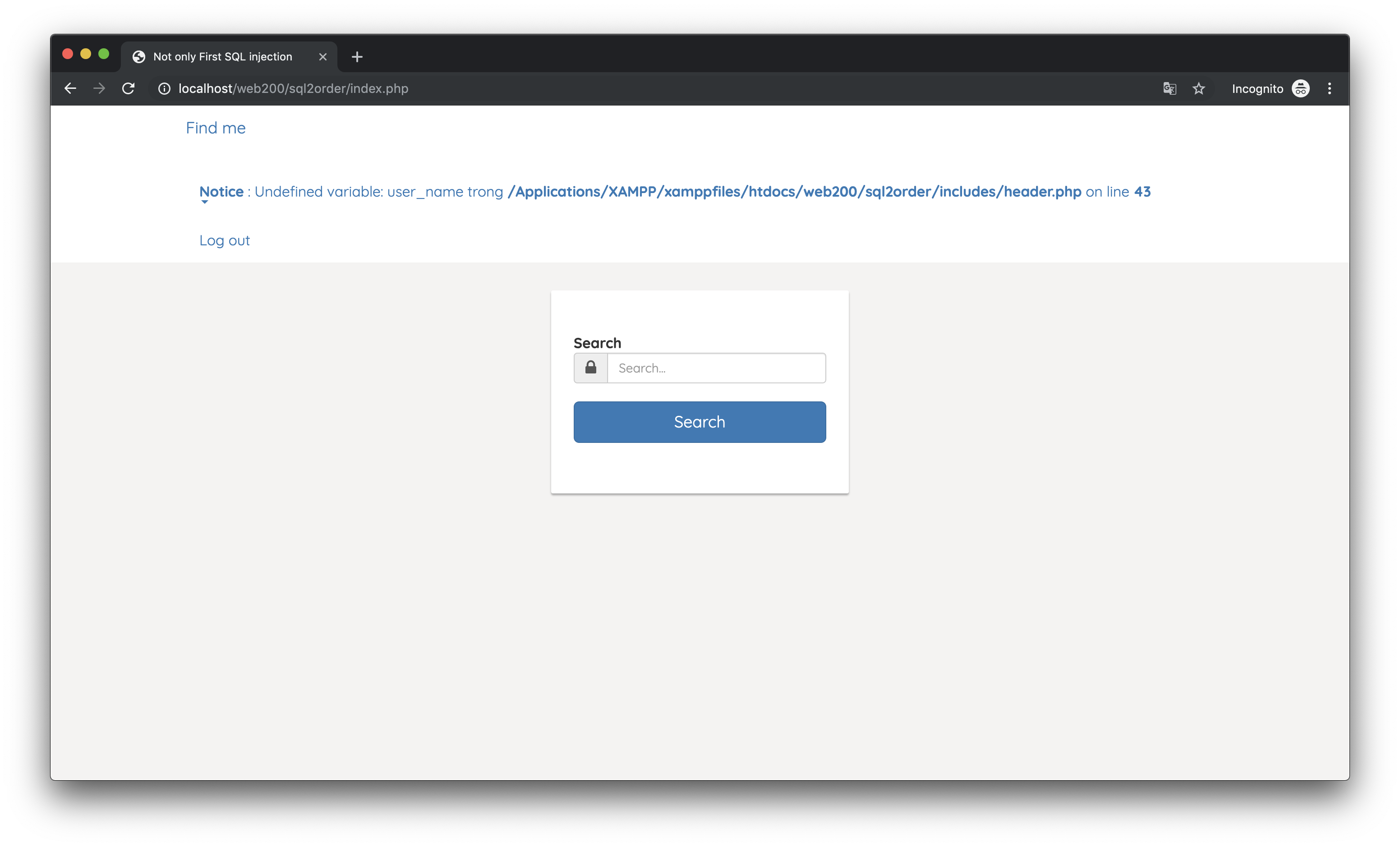 Sql injection mac os