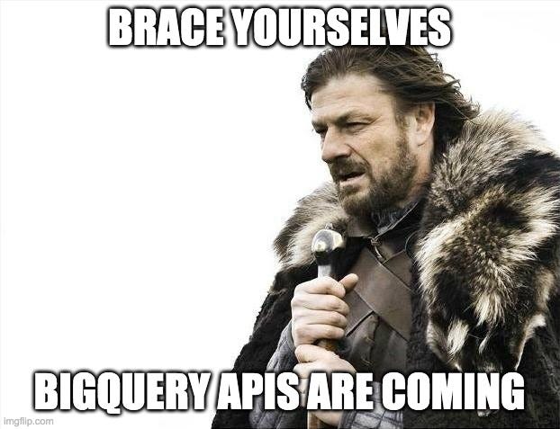 How to use BigQuery API with your own dataset?