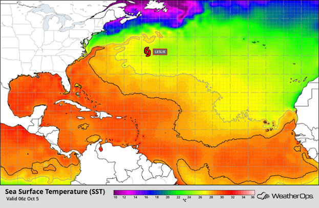 water surface temperature map How Does Water Temperature Affect Tropical Systems By water surface temperature map