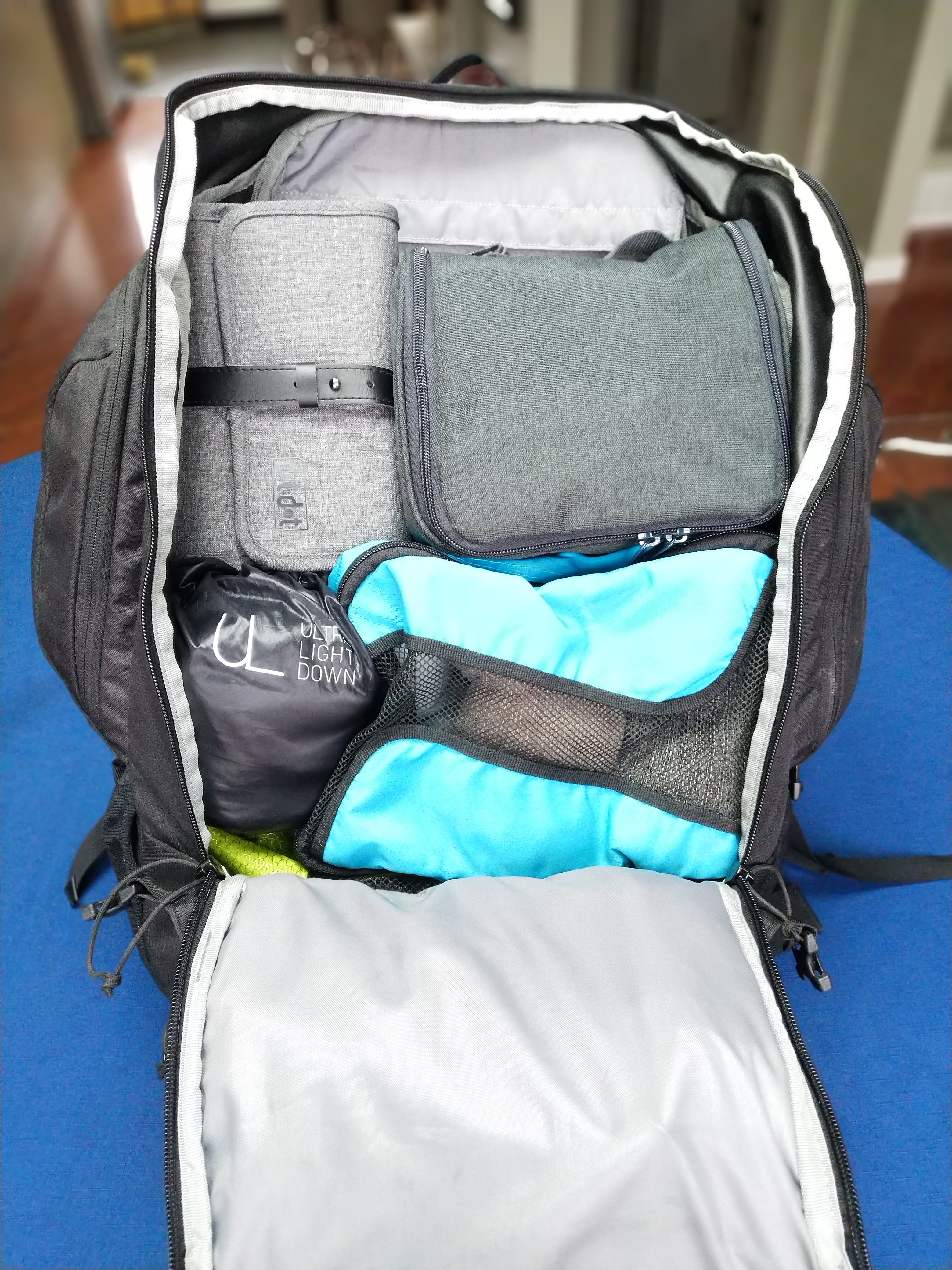 plastic packing cubes
