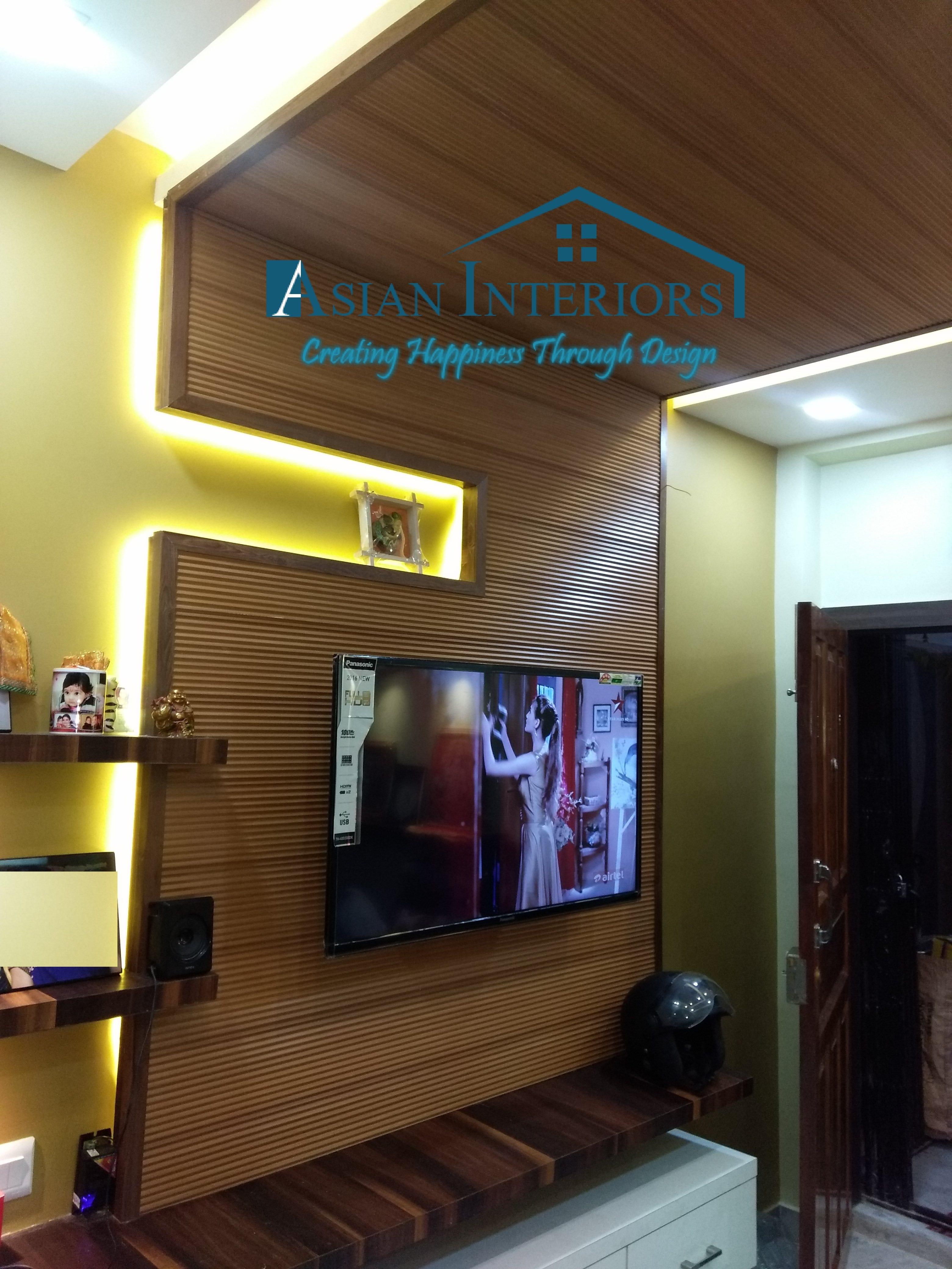 How To Make The Living Room Look Elegant With Rightly Chosen TV Wall Design By Asian Interior Services Medium