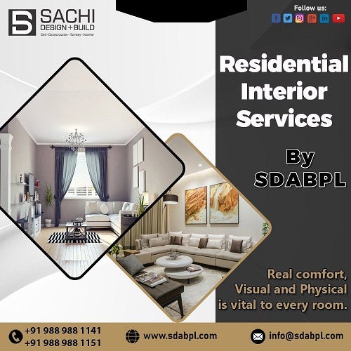 Looking for a hassle-free residential interior design in Noida Extension? SDABPL is a leading interior design firm in Noida, providing a wide range of design services.