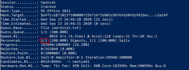 Extracting Hash from Password Protected Microsoft Office Files | by Samuel  Whang | Medium