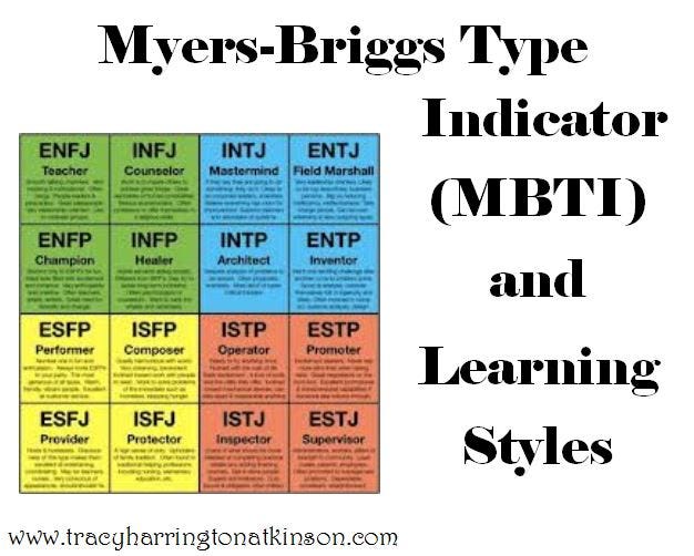 Myers Briggs Type Indicator MBTI Learning Styles By Tracy Atkinson Medium