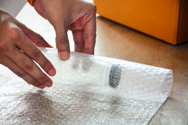 bubble wrap packing materials