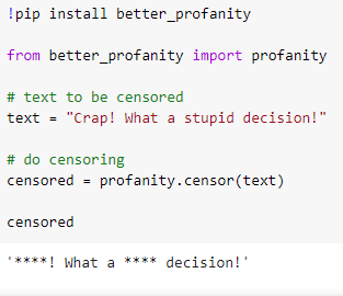 Handling profanity in text data with Python. | by Lubna Khan | Medium