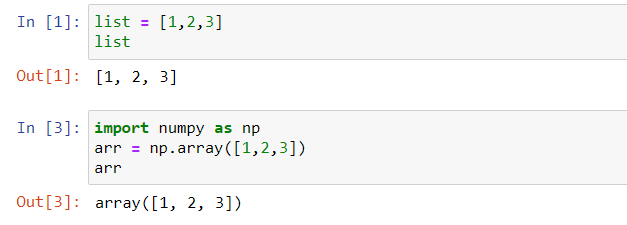 Difference Between Python List and NumPy Array