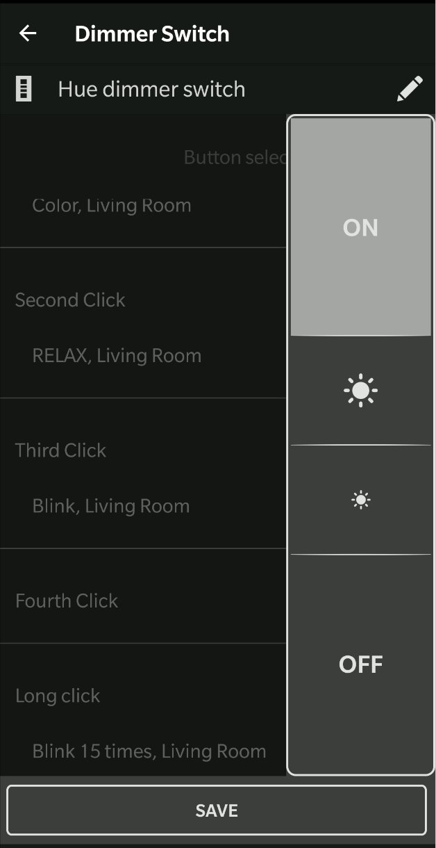 Dimmer switch Setup with multiroom and new options by Hue Says Hello