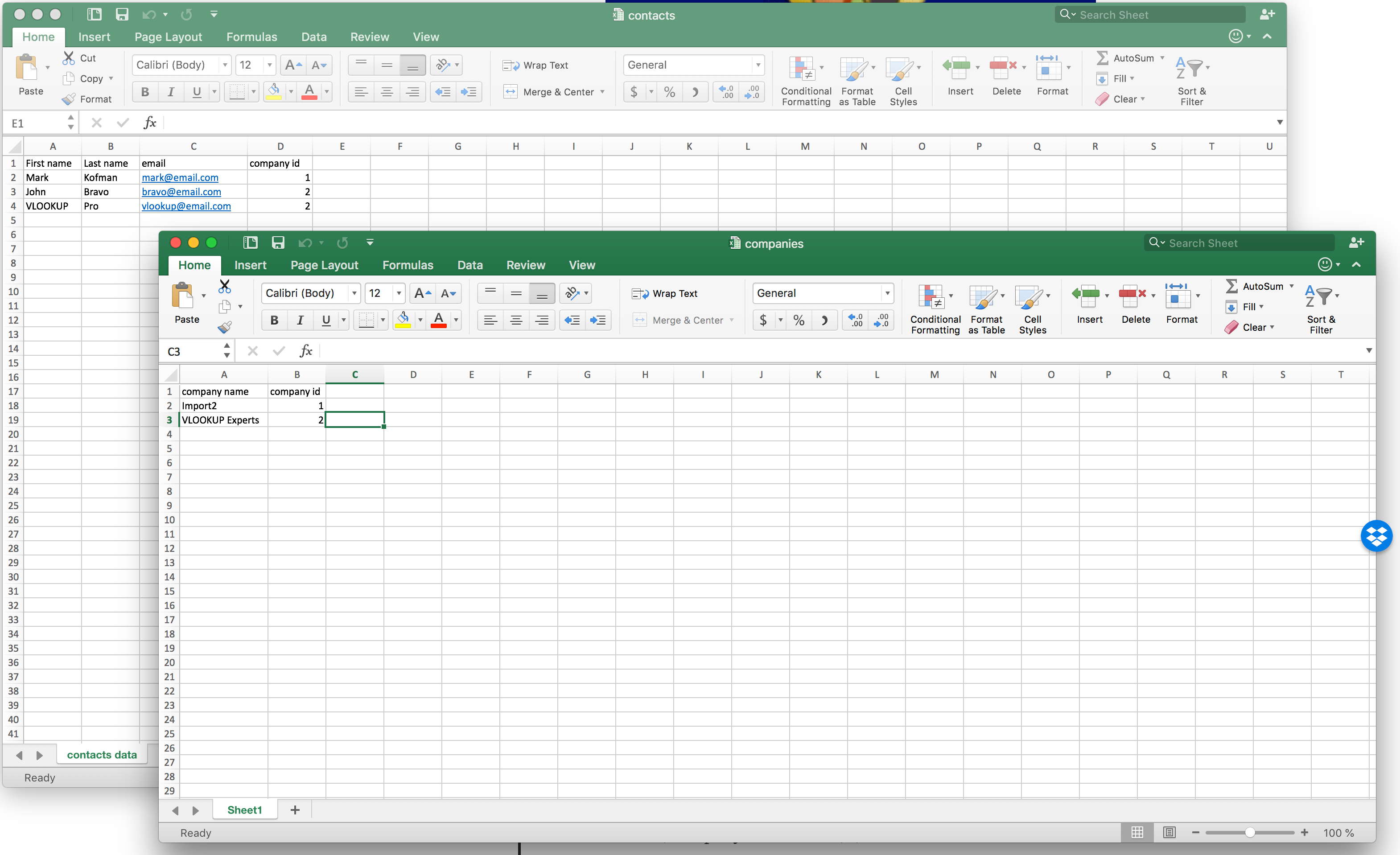 Join Multiple Data Sheets In Excel Using Vlookup Function