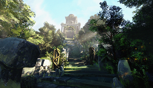 0*HX 2baPfwmoHcoMF In this article, we are continuing the lore of VulcanVerse and the showcase of the Arcadia Gardens. We've talked about the Deep Forest, the Sacred Way, and the Summer Palace. Are you ready to travel north and experience the west bank of the Riven Ladon?