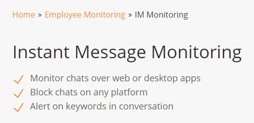 Instant Message Monitoring