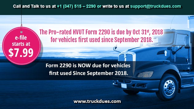 2290 form online 2018
October 13 is the deadline for heavy vehicles used in ... 2290 form online 2018
October 13 is the deadline for heavy vehicles used in ...