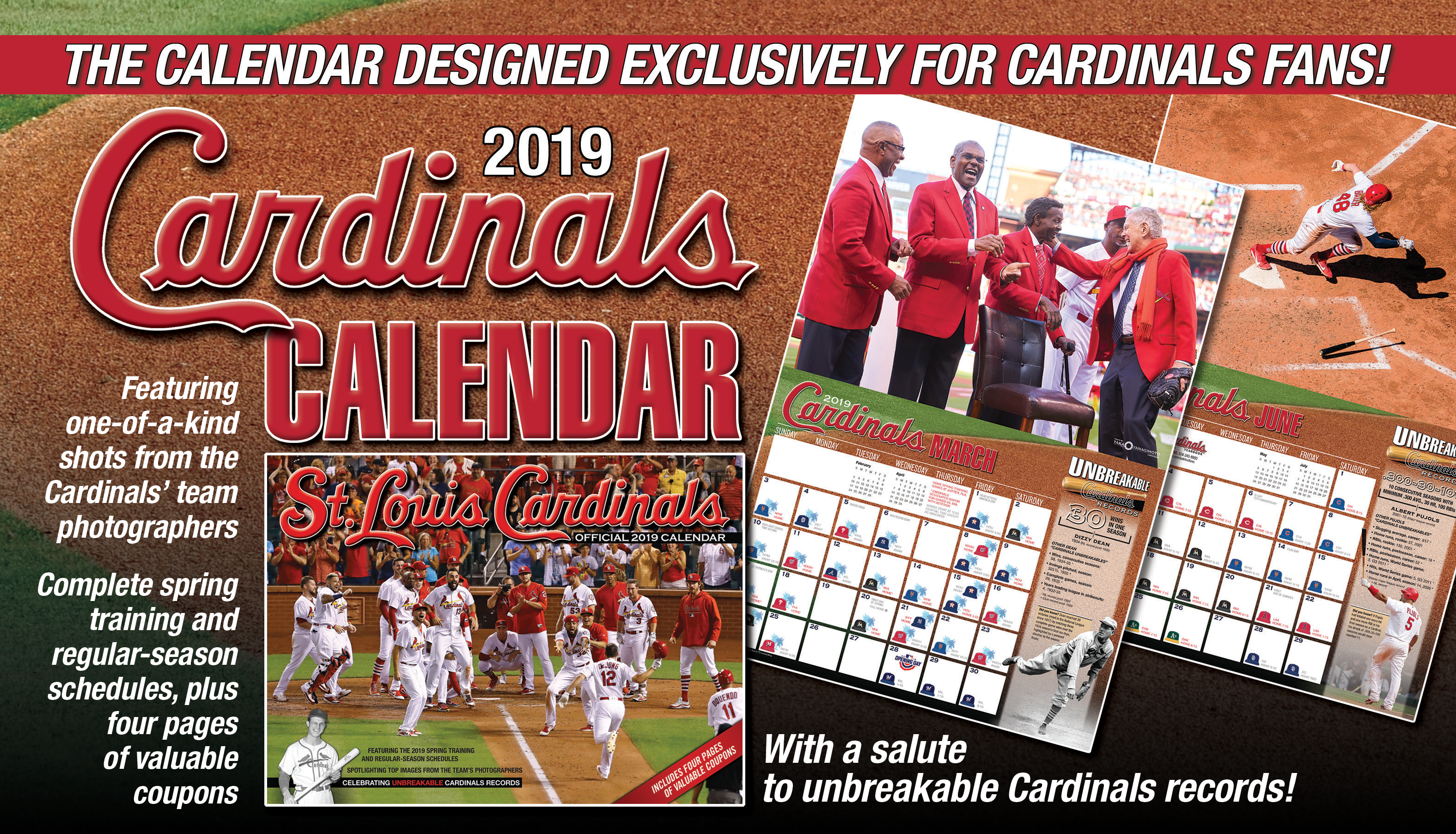 Official 2019 Cardinals Wall Calendar — On Sale Now!