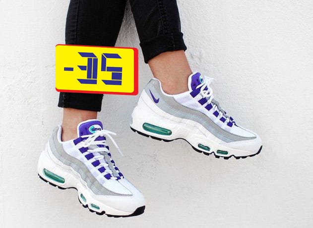 purple nike 95