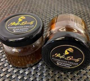 pomegranate lip scrub