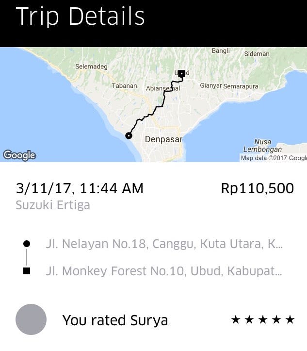The Uber Bali Tourist Hustle. u201cIllegalu201d Uber rides, cash tips for 