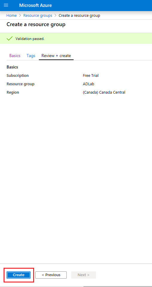 Crear laboratorio de Active directory en azure 10 1*2Zl07hcZ0fNwe50zJEvDng
