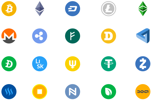 Bitcoin Cryptocurrency Digital Money Symbols Blue Lines