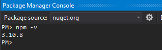 visual studio package manager console npm visual studio package manager console npm