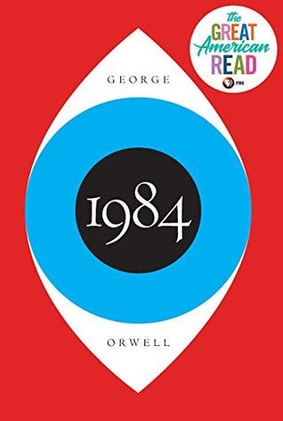 Book cover of Fiction: 1984 by George Orwell