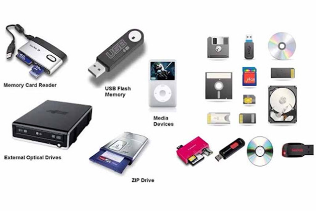 information about storage devices of computer