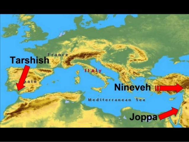Map Of Nineveh And Tarshish The Running Of Jonah. The Narrative Of The Life Of The… | By John Roland |  Medium