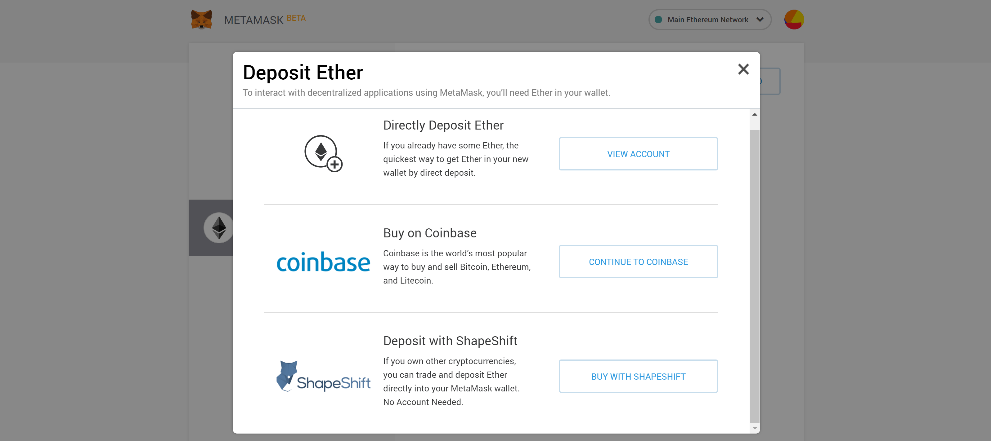 metamask and shapeshift