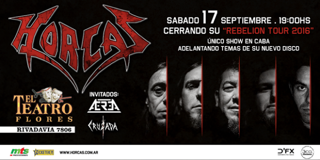 Horcas la banda más representativa del Thrash Metal en el Teatro Flores |  by Charlie Martinez | Medium