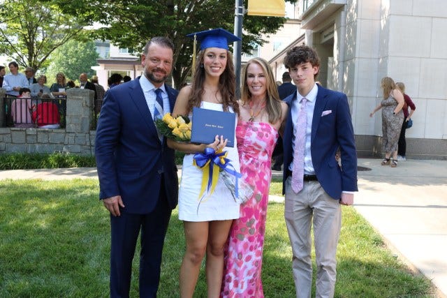 Michael Canzian with his family