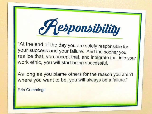 Encourage employees to take responsibility and Perform with excellence