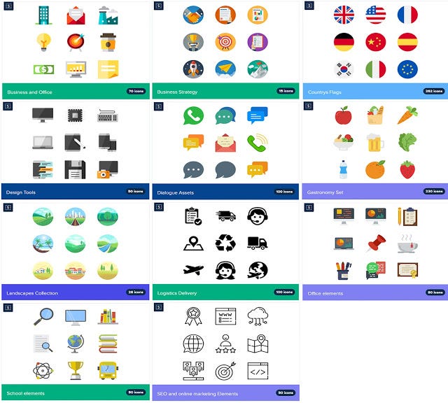 Best 100 Flat Icon Collection Free Download Code Graphic By Code Graphic Medium