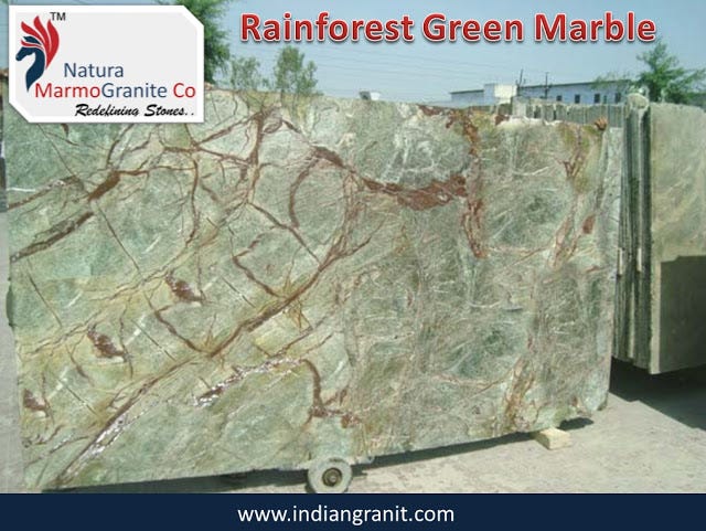 Rainforest green granite