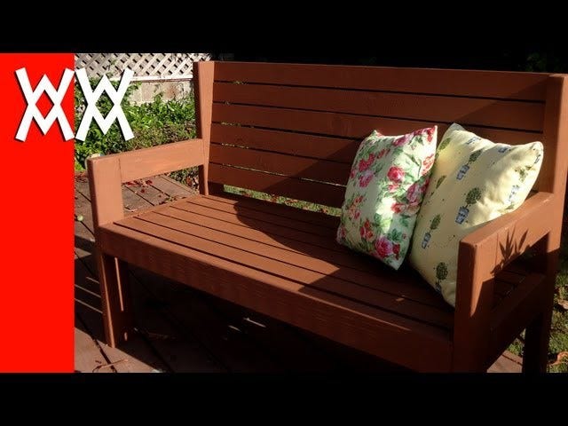 Build A Simple Garden Bench Easy Woodworking Project