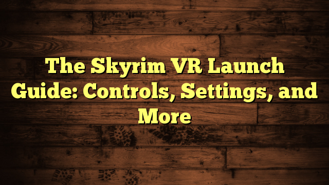 skyrim psvr controls