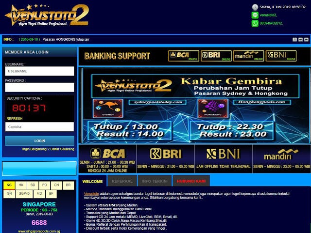 Wibu4d Venustoto2 Pilihan Terbaik Situs Bandar Judi Togel Terpercaya 2019 2020
