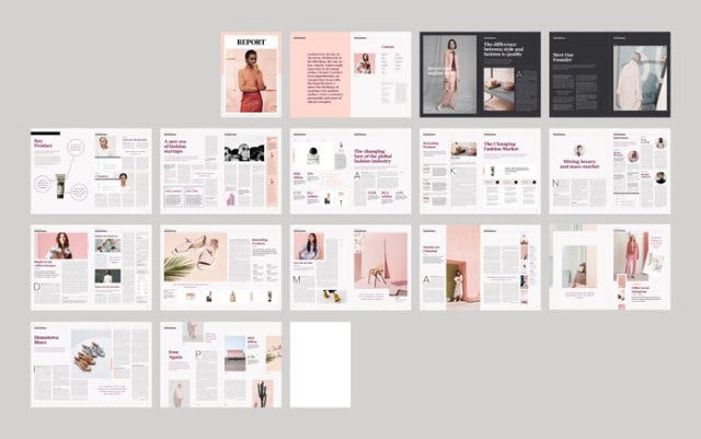 Style Report Magazine Template For Adobe Indesign By Michal Dunaj Medium