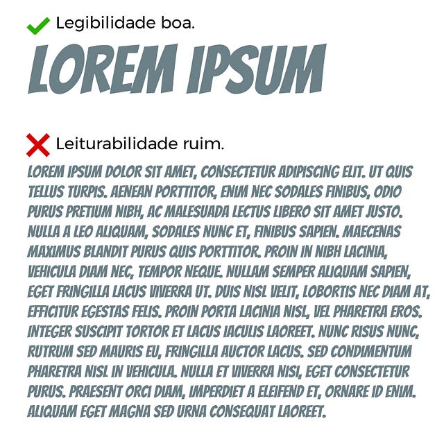 Legibilidade vs Leiturabilidade | by Bruno [Bia]gioni — Design ...