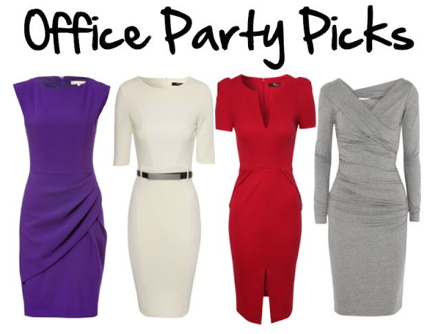 office holiday party cocktail attire
