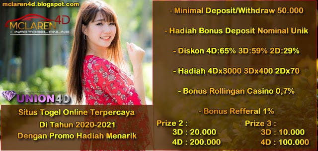 Situs Togel Full Prize
, Union4d Situs Togel Online Terpercaya Di Tahun 2020 2021 Dengan Promo Hadiah Menarik By Felysiainezg388 Medium