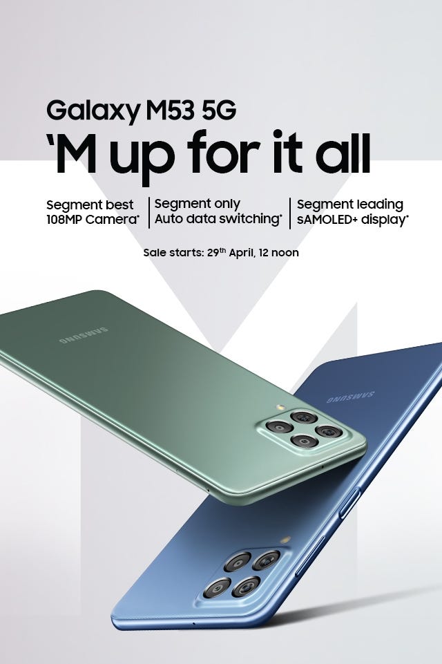 Samsung Galaxy M53 5g Going One Sale By Arjun Agarwal Medium