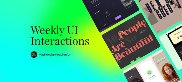 UI Interactions of the week #267 - Muzli - Design Inspiration