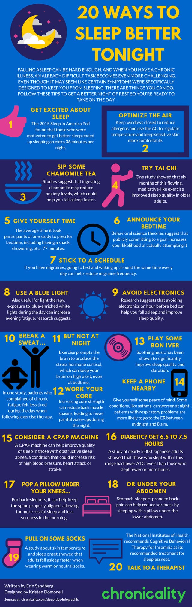 20 Ways to Sleep Better Tonight (Infographic) | by Chronicality |  Chronicality | Medium