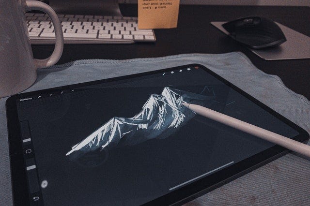 Freelance Graphic Designer in Dubai Tablet
