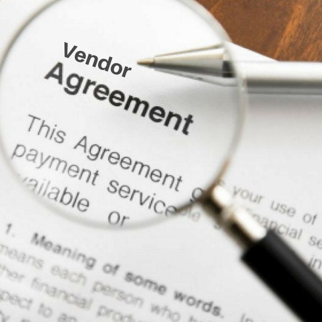 vendor agreement template